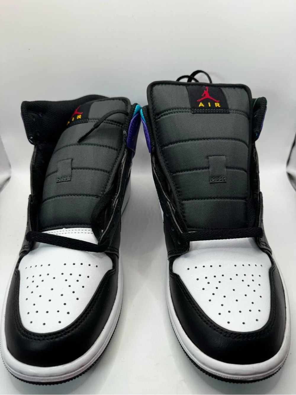 Air Jordan 1 Mid Bright Concord Aqua Purple Black DQ8426-154 Brand New Deadstock